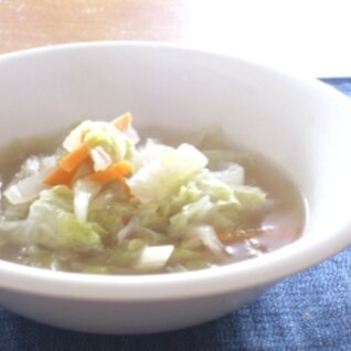 白菜とにんじんのスープ